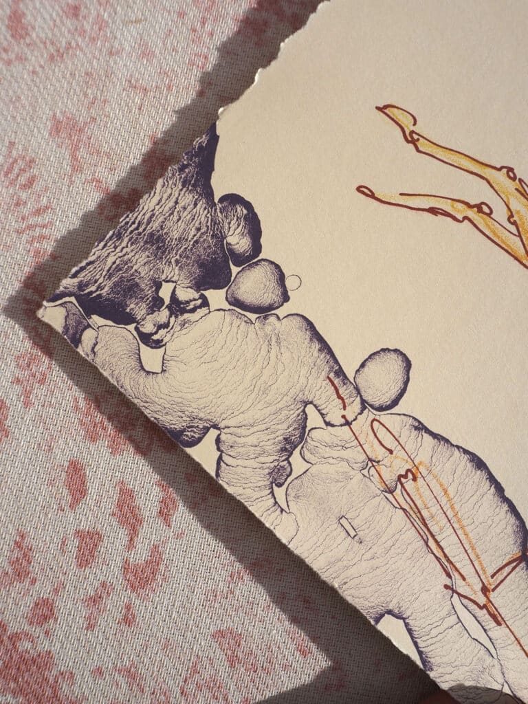 Lithographic tusche (detail from print) 2025